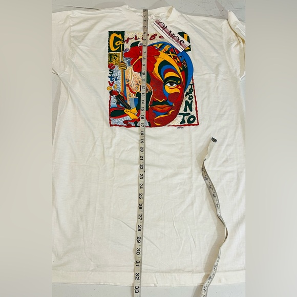 VTG Caribbean Music Festival Toronto Canada Cultures Ashley Artwork T Shirt Sz M - Picture 2 of 14